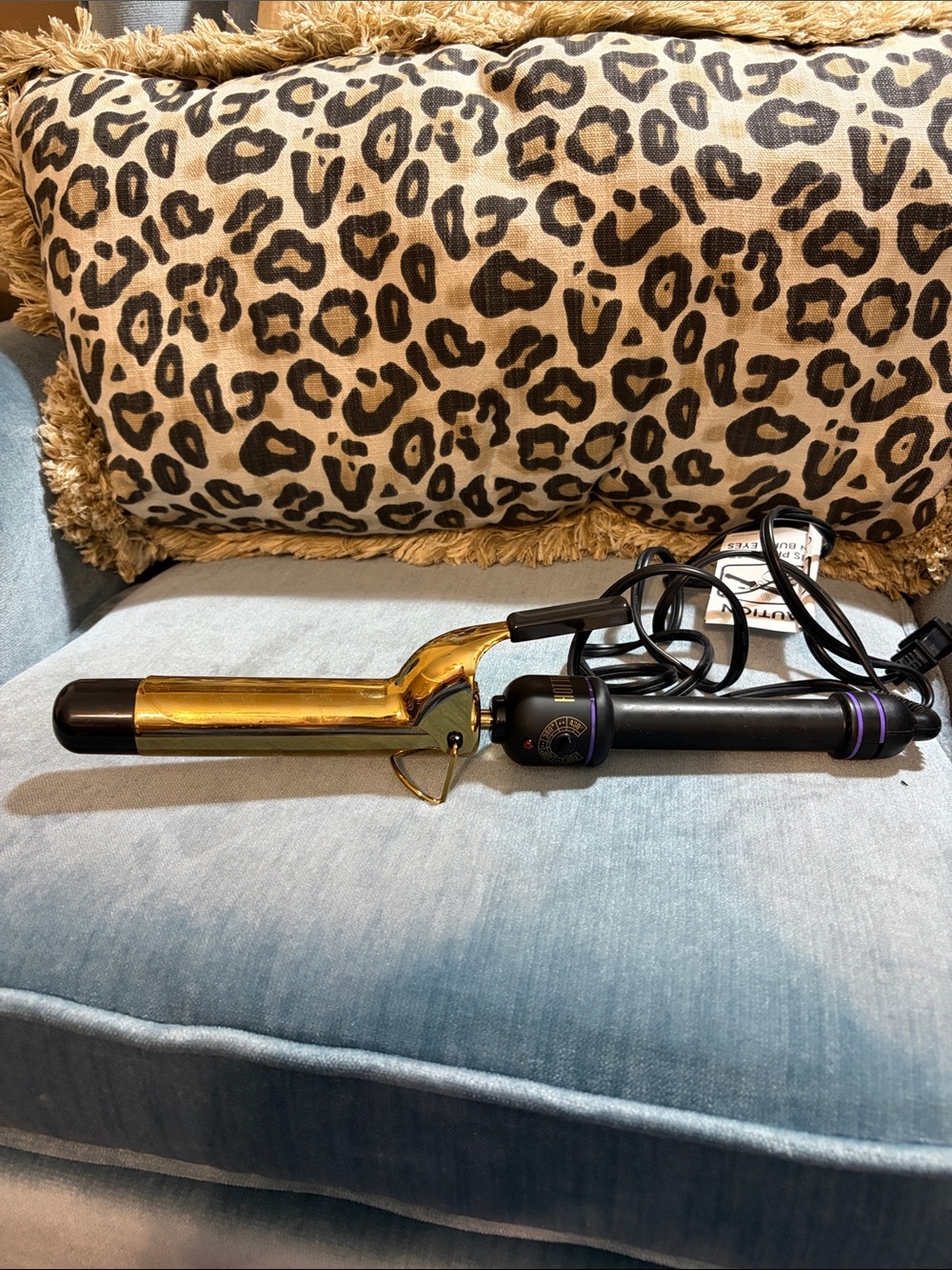 Hot Tool Gold and Black Curling Iron - Professional Styling Wand 1.5 inch barrel
